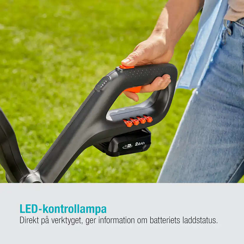 Trimmer Gardena EasyCut 23/18V P4A med Batteri & Laddare