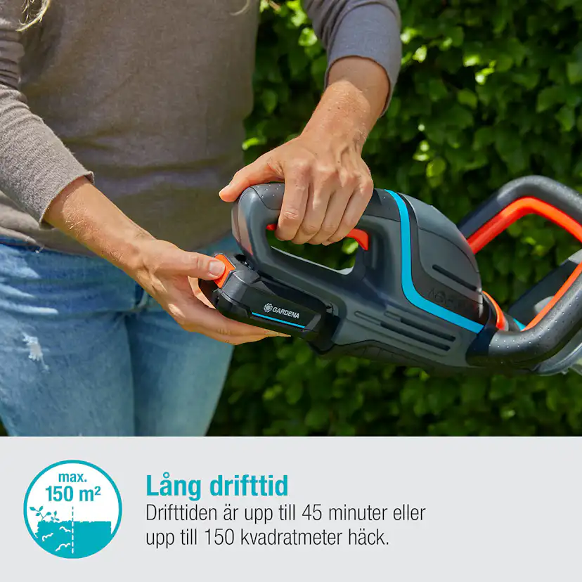 Häcksax Gardena ComfortCut 50/18V P4A Komplett (2,0Ah batteri + standardladdare)
