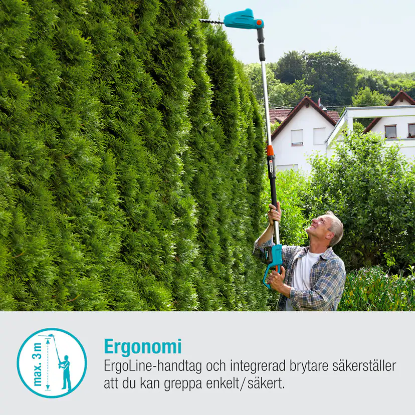 Teleskopisk Häcksax Gardena THS 42/18V P4A utan Batteri