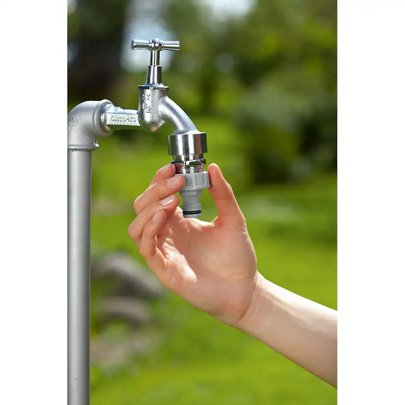 Krankoppling Gardena 1 tum med Adapter för 3/4 tum och 1/2 tum