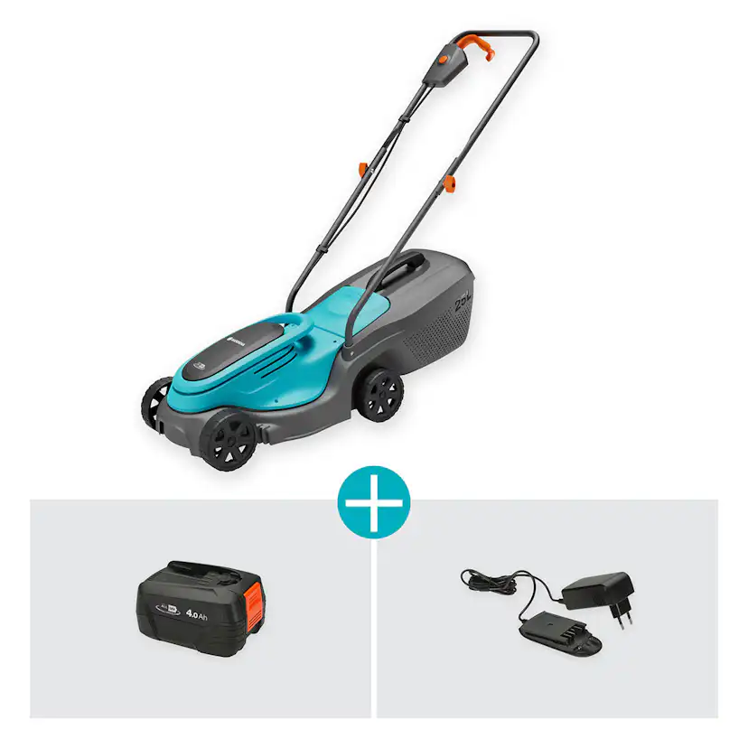 Batterigräsklippare Gardena PowerMax 30/18V P4A med Batteri och Laddare