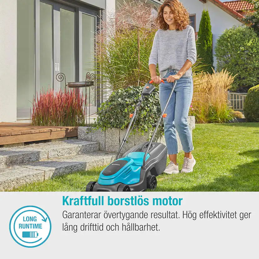 Batterigräsklippare Gardena PowerMax 30/18V P4A med Batteri och Laddare