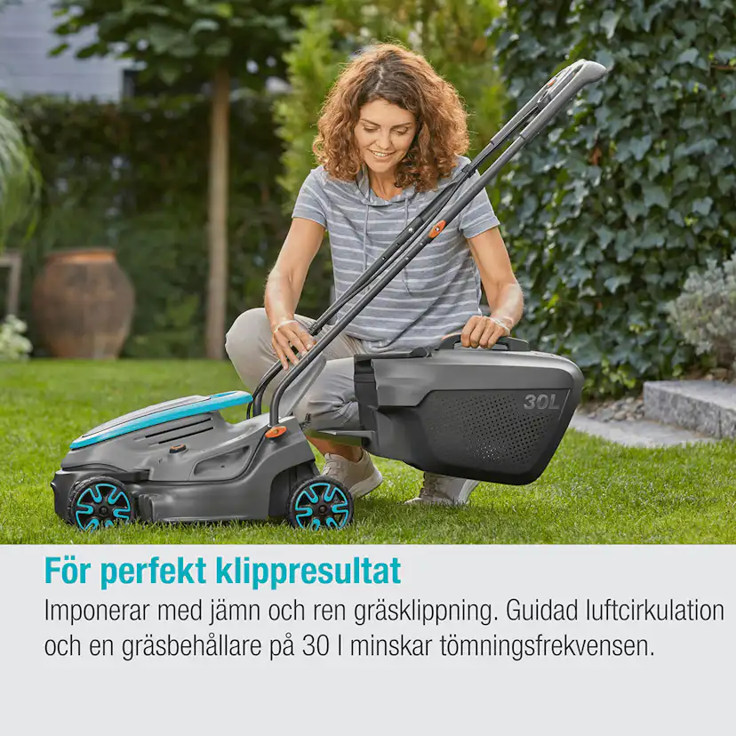 Batterigräsklippare Gardena PowerMax 32/18V P4A med Batteri och Laddare