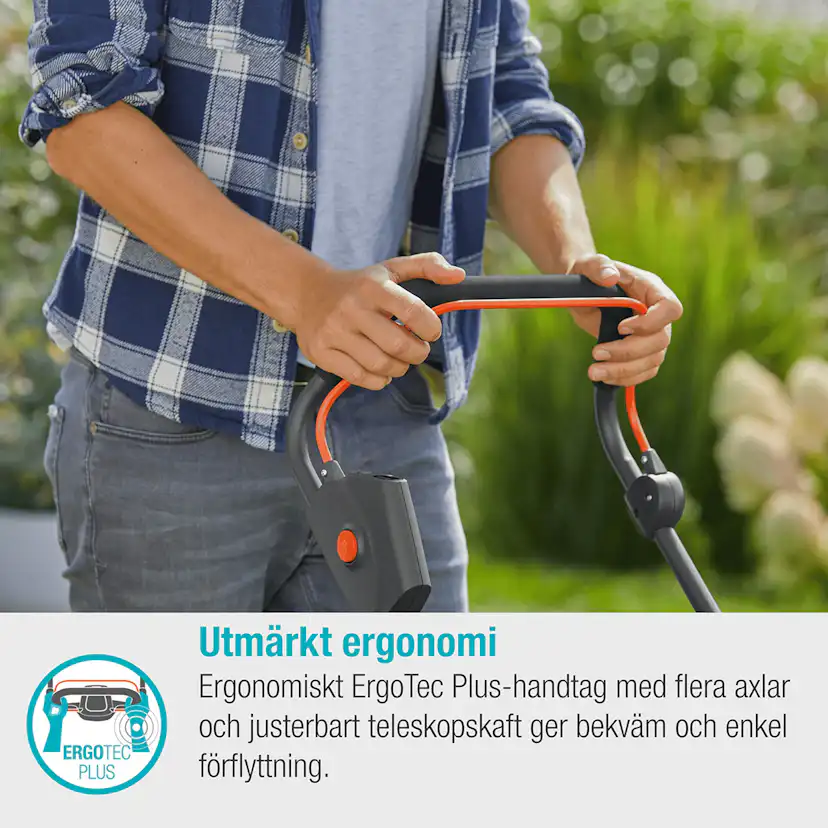 Batterigräsklippare Gardena PowerMax 37/36V P4A med Batteri och Laddare