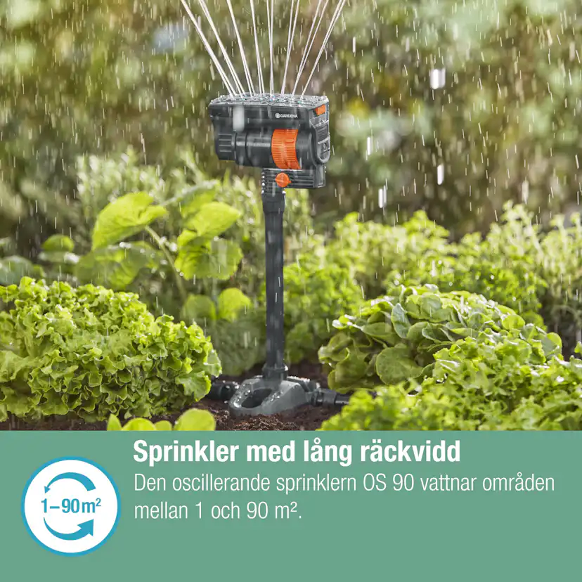 Förlängningsrör Gardena Micro-Drip för Rektangulärspridare OS 90