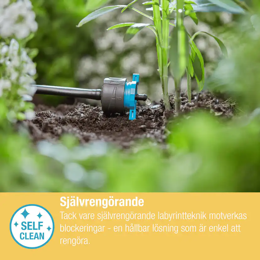 Droppspridare Gardena Micro-Drip Ställbar 1-8 l/h Tryckregelrande