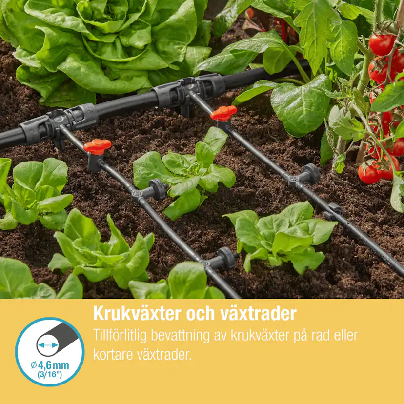 Droppspridare Gardena Micro-Drip Inline 2 l/h Tryckreglerande