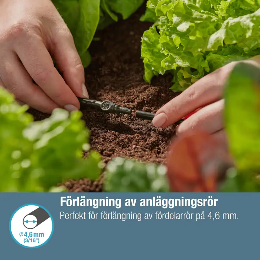 Skarvkoppling Gardena Micro-Drip 4,6 mm