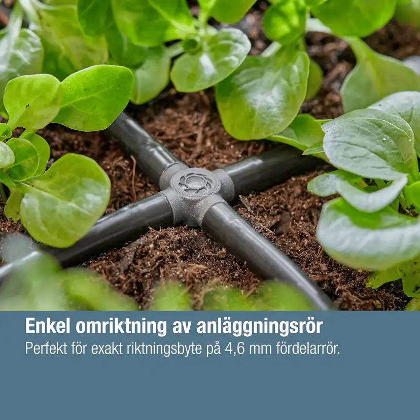 Krysskoppling Gardena Micro-Drip 4,6 mm