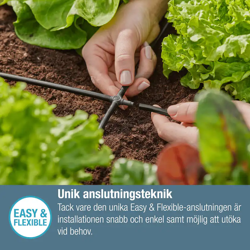 Krysskoppling Gardena Micro-Drip 4,6 mm