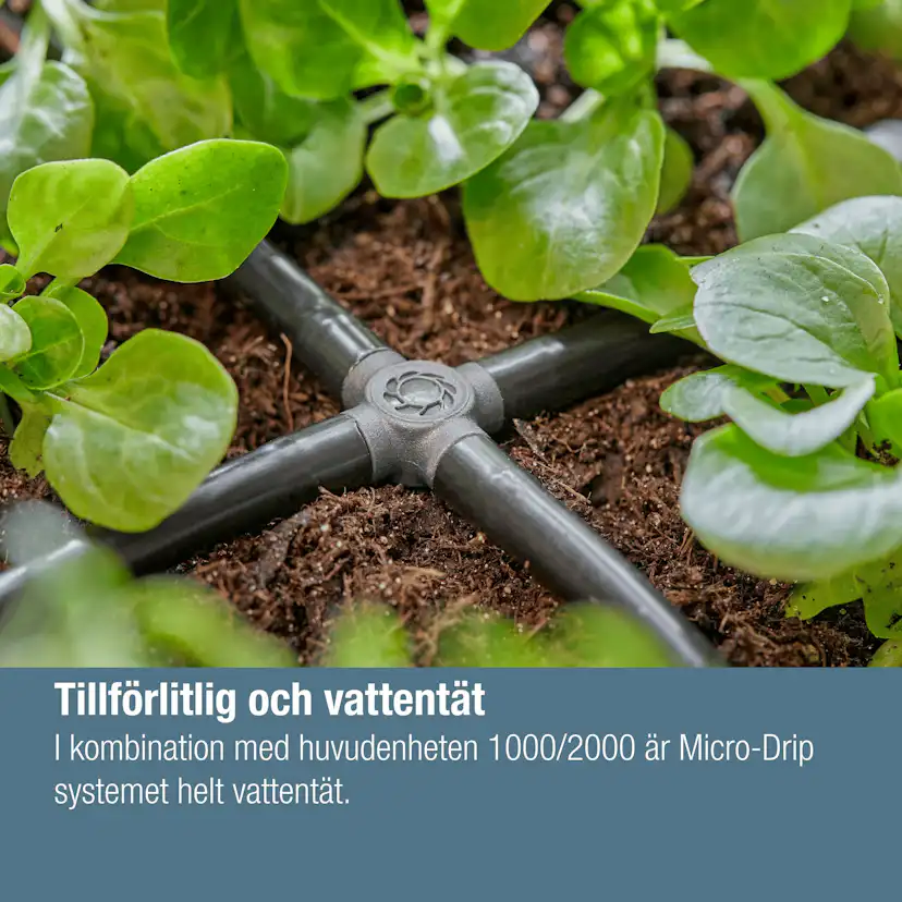 Krysskoppling Gardena Micro-Drip 4,6 mm