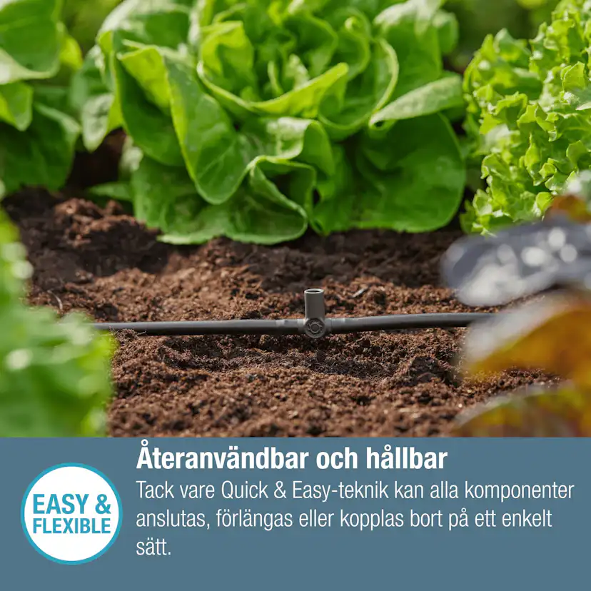 T-koppling Gardena Micro-Drip med Spridarfäste 4,6 mm (3/16")