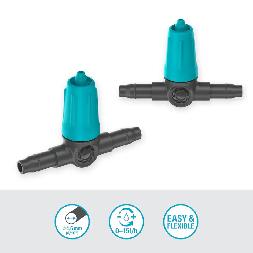 Droppspridare Gardena Micro-Drip Inline Ställbar