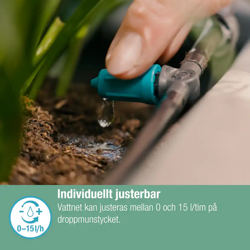 Droppspridare Gardena Micro-Drip Inline Ställbar