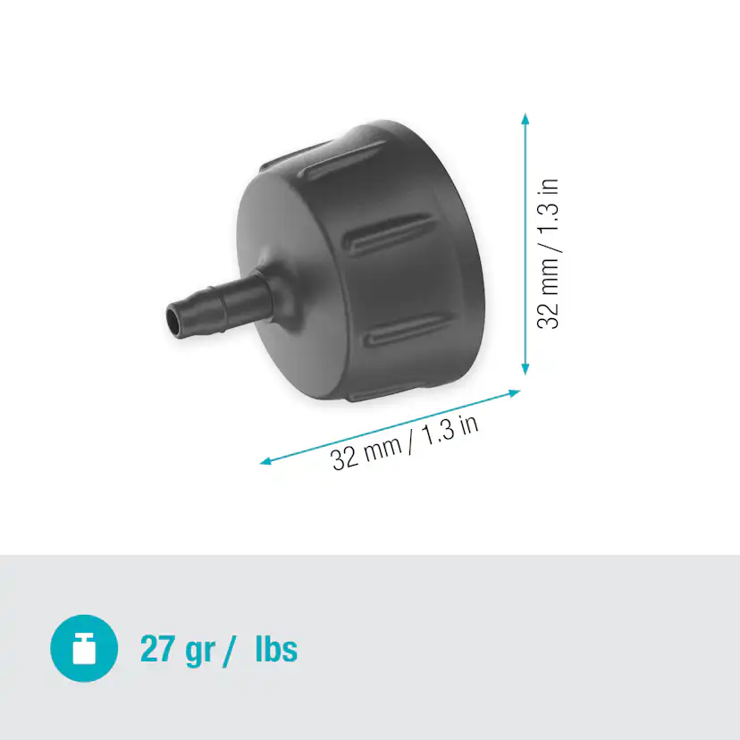 Krankoppling Gardena Micro-Drip 4,6 mm G 3/4"