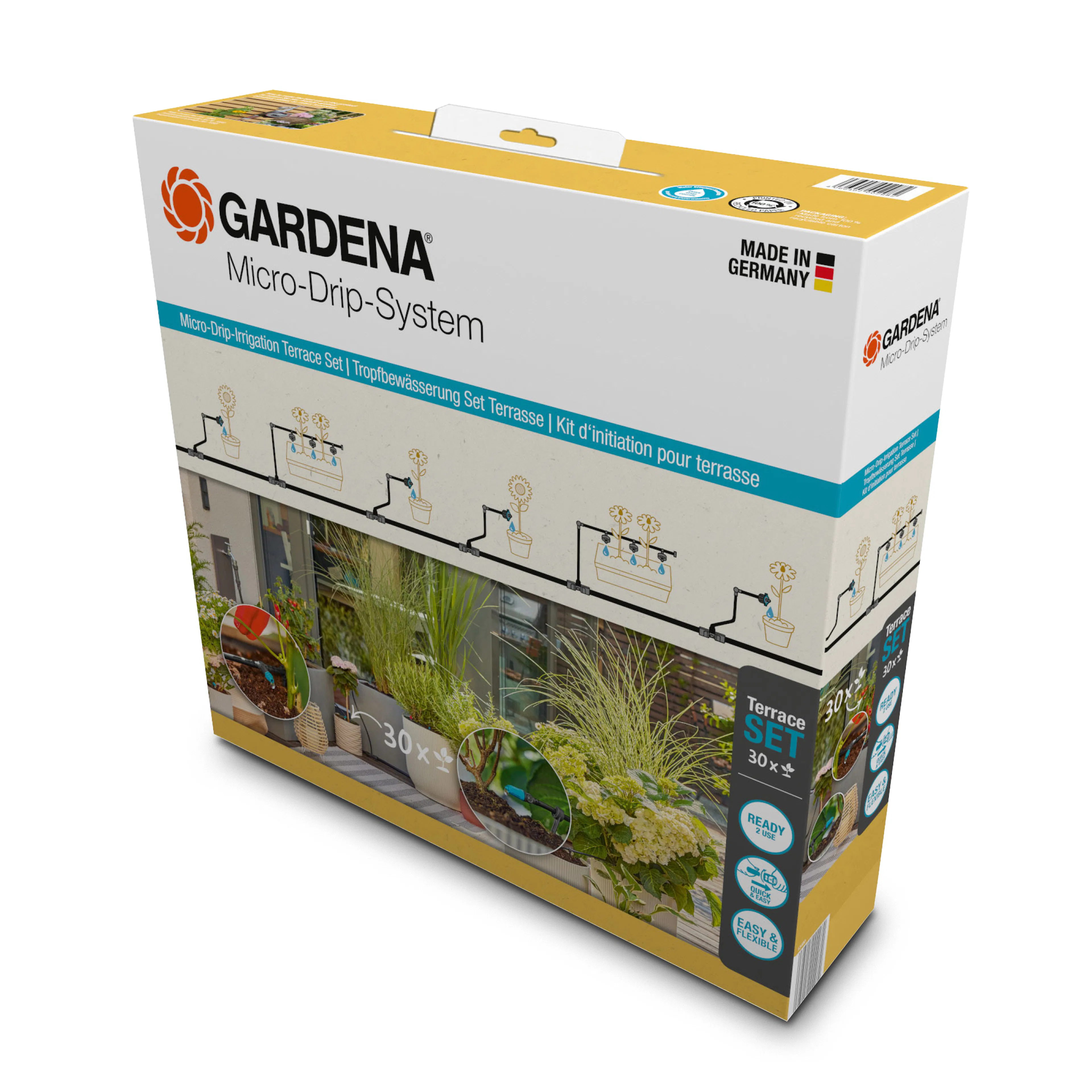 Startset Gardena Micro-Drip Terrass 30 Plantor