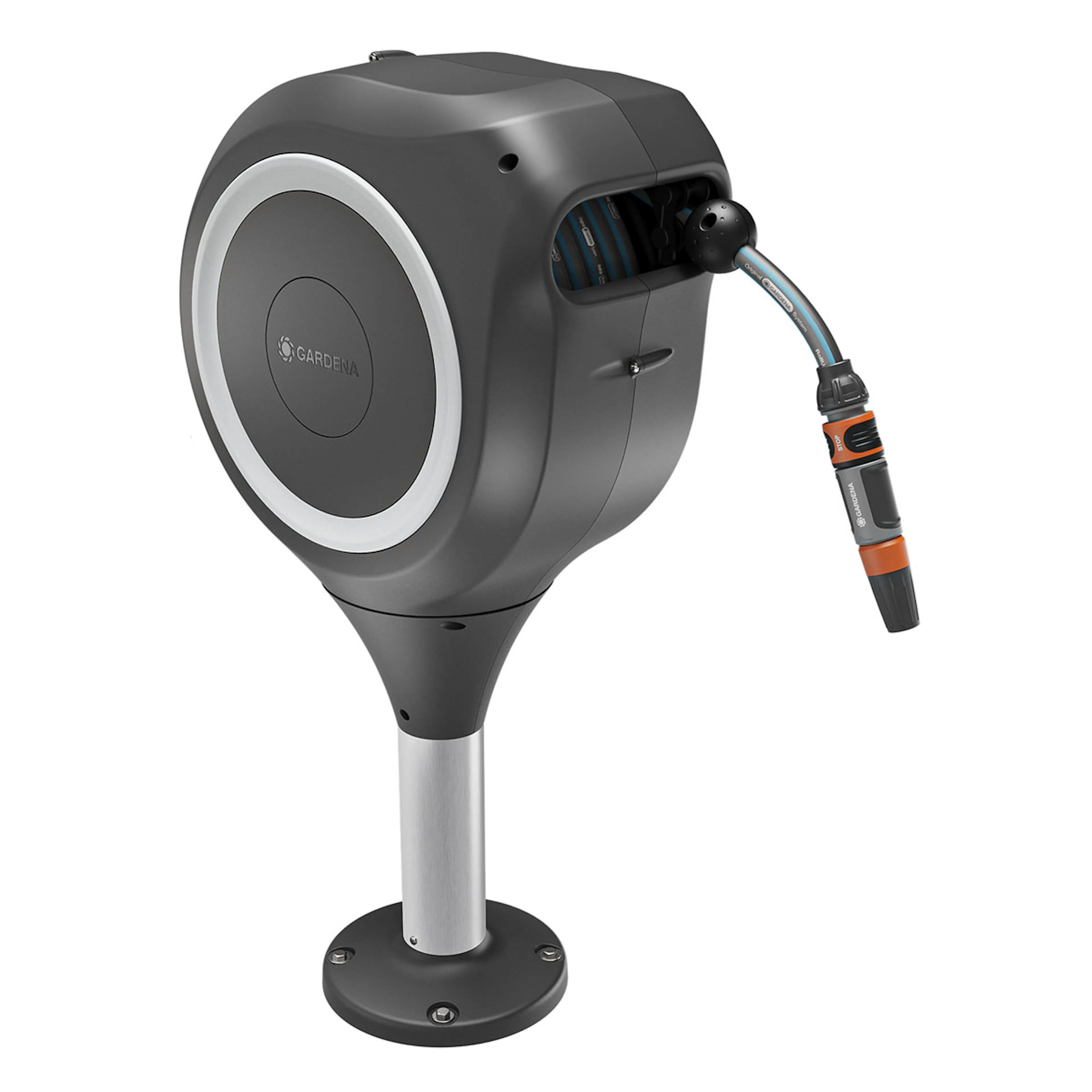 Slangbox Gardena Altan RollUp M 20 m Vit