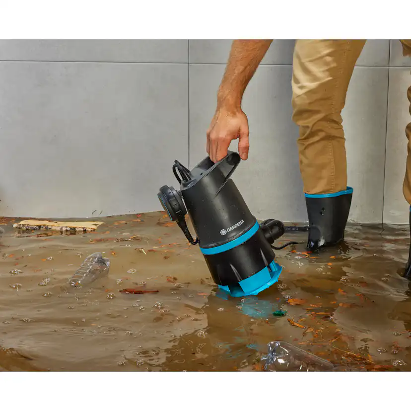 Spillvattenpump Gardena Basic 20000 För Rent & Smutsigt Vatten