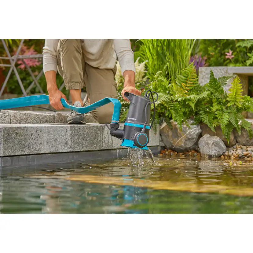 Spillvattenpump Gardena Basic 20000 För Rent & Smutsigt Vatten
