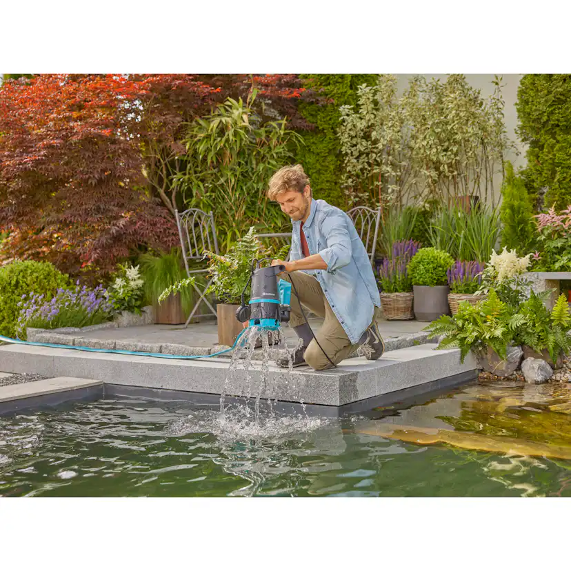 Spillvattenpump Gardena Basic 20000 För Rent & Smutsigt Vatten