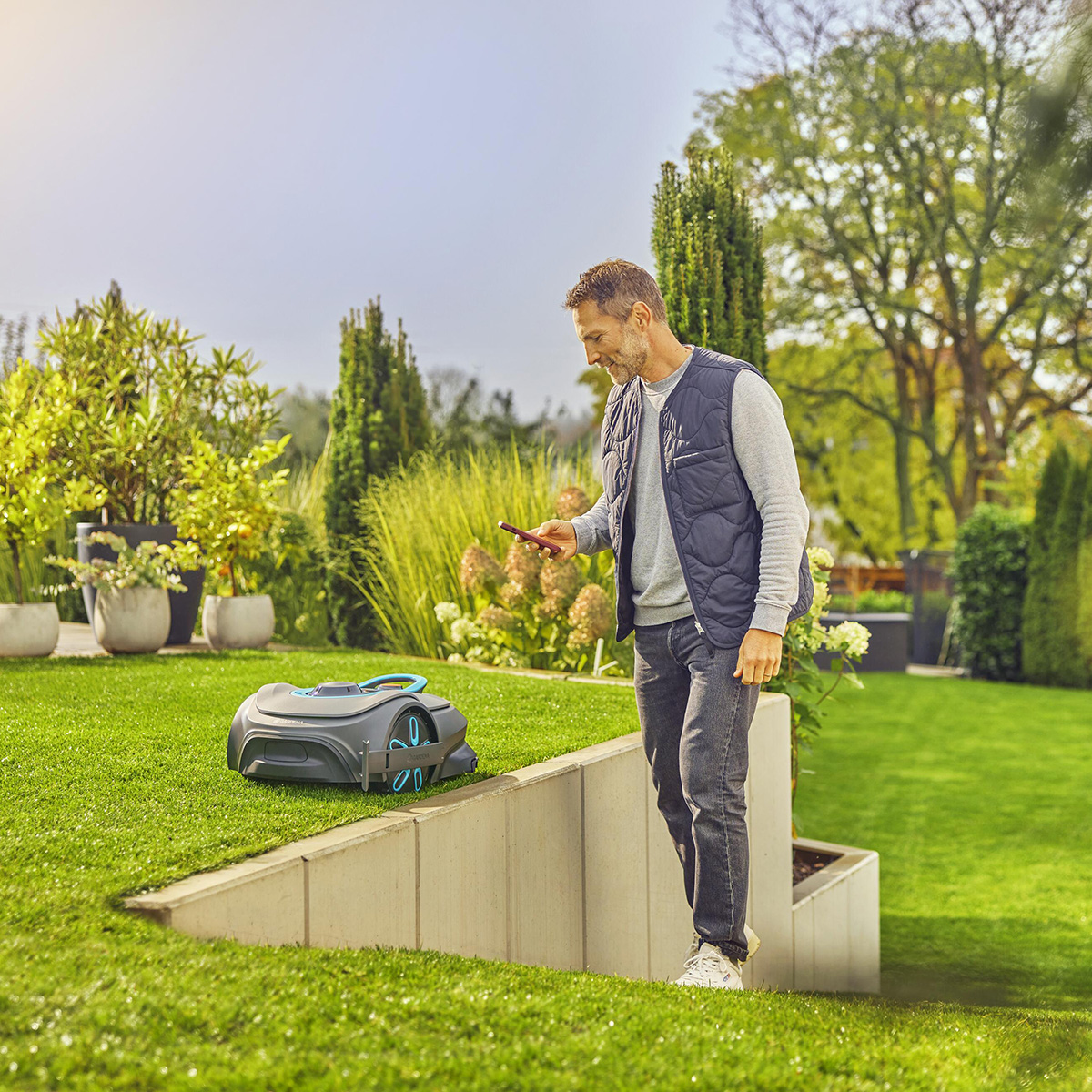 Robotgräsklippare Gardena Smart Sileno Free 700 Utan Slinga