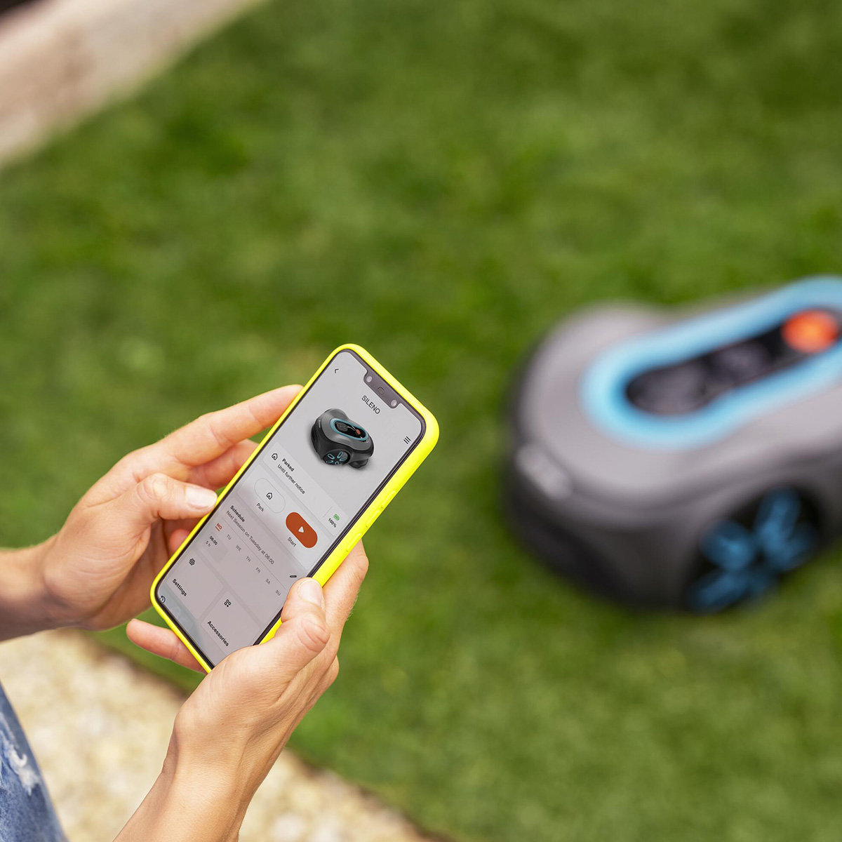 Robotgräsklippare Gardena Smart Sileno Free 700 Utan Slinga