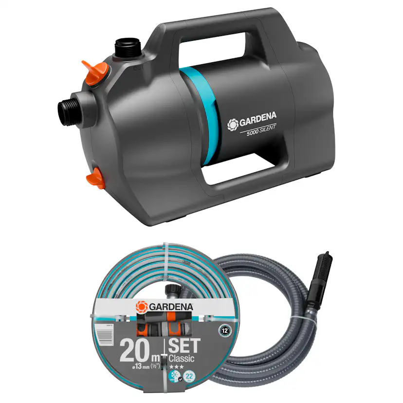 Trädgårdspump Gardena 5000 Silent Set
