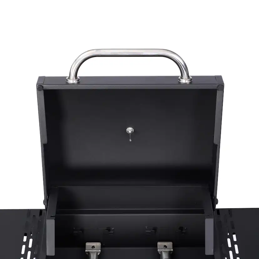 Gasolgrill Dose Barbeque Svart Med 2 Brännare