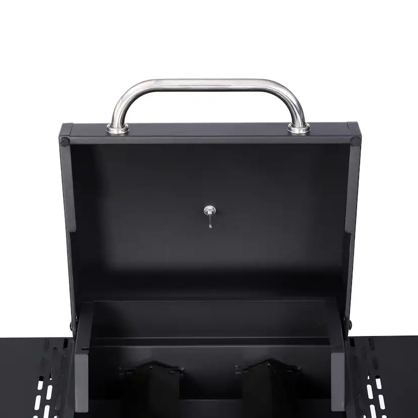 Gasolgrill Dose Barbeque Svart Med 2 Brännare