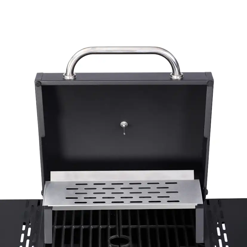 Gasolgrill Dose Barbeque Svart Med 2 Brännare