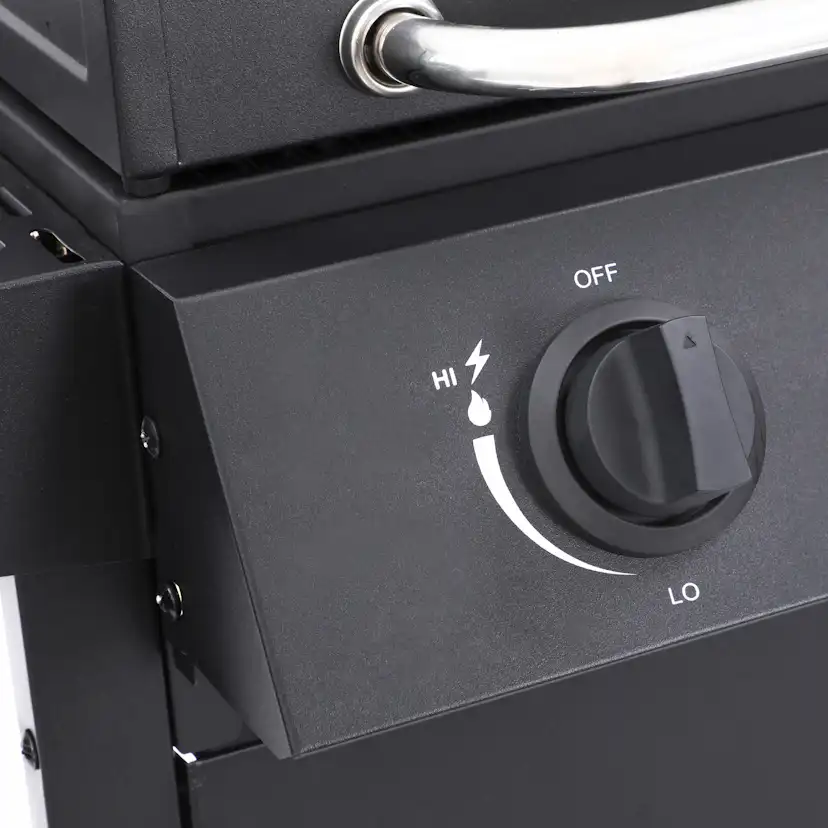 Gasolgrill Dose Barbeque Svart Med 2 Brännare