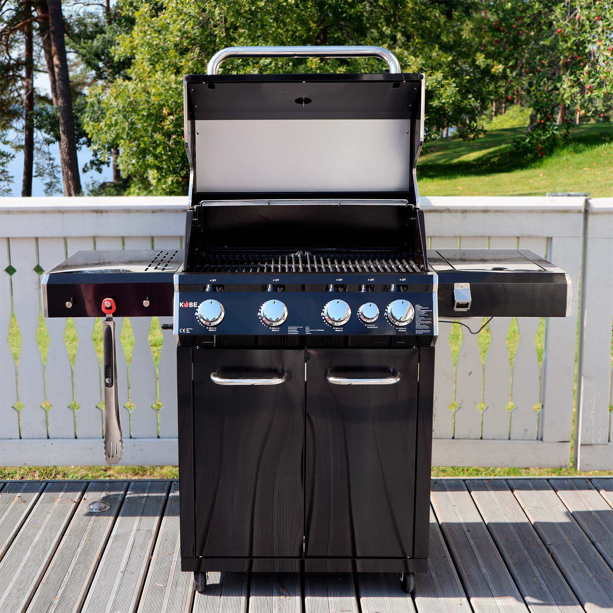 Gasolgrill Kobe Premium 4+1 Svart