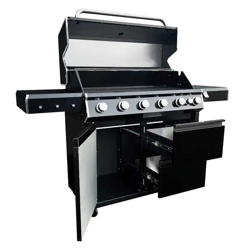 Gasolgrill Kobe Premium 6+1 PRE Svart