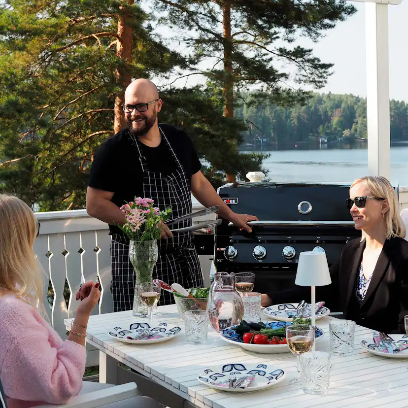 Gasolgrill Kobe Premium 6+1 Svart