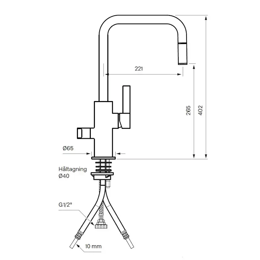 Kökspaket Tapwell Köksblandare ARM887 och Diskho 5040