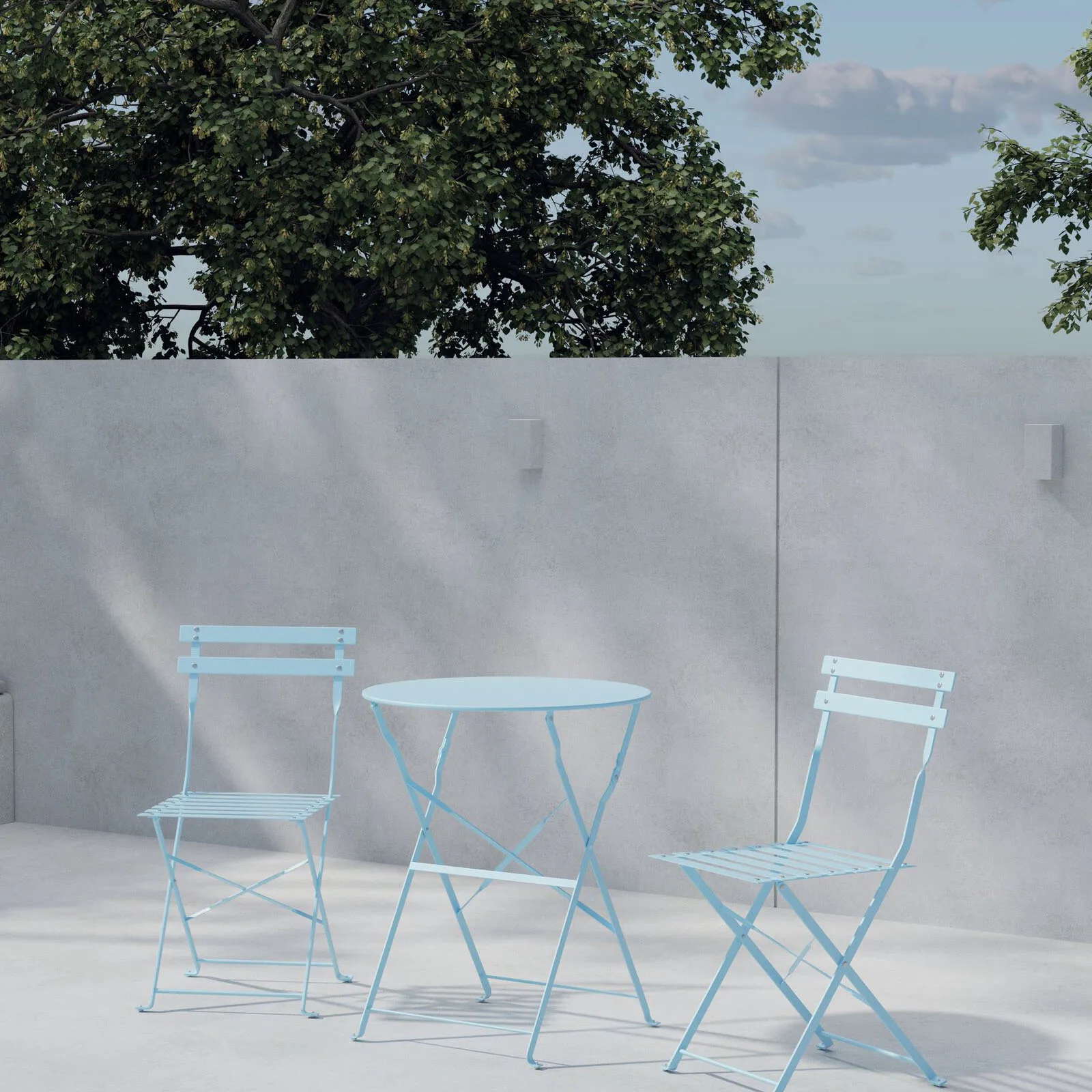 Caféset Venture Home Tao Fällbart Set med 2 stolar och 1 bord