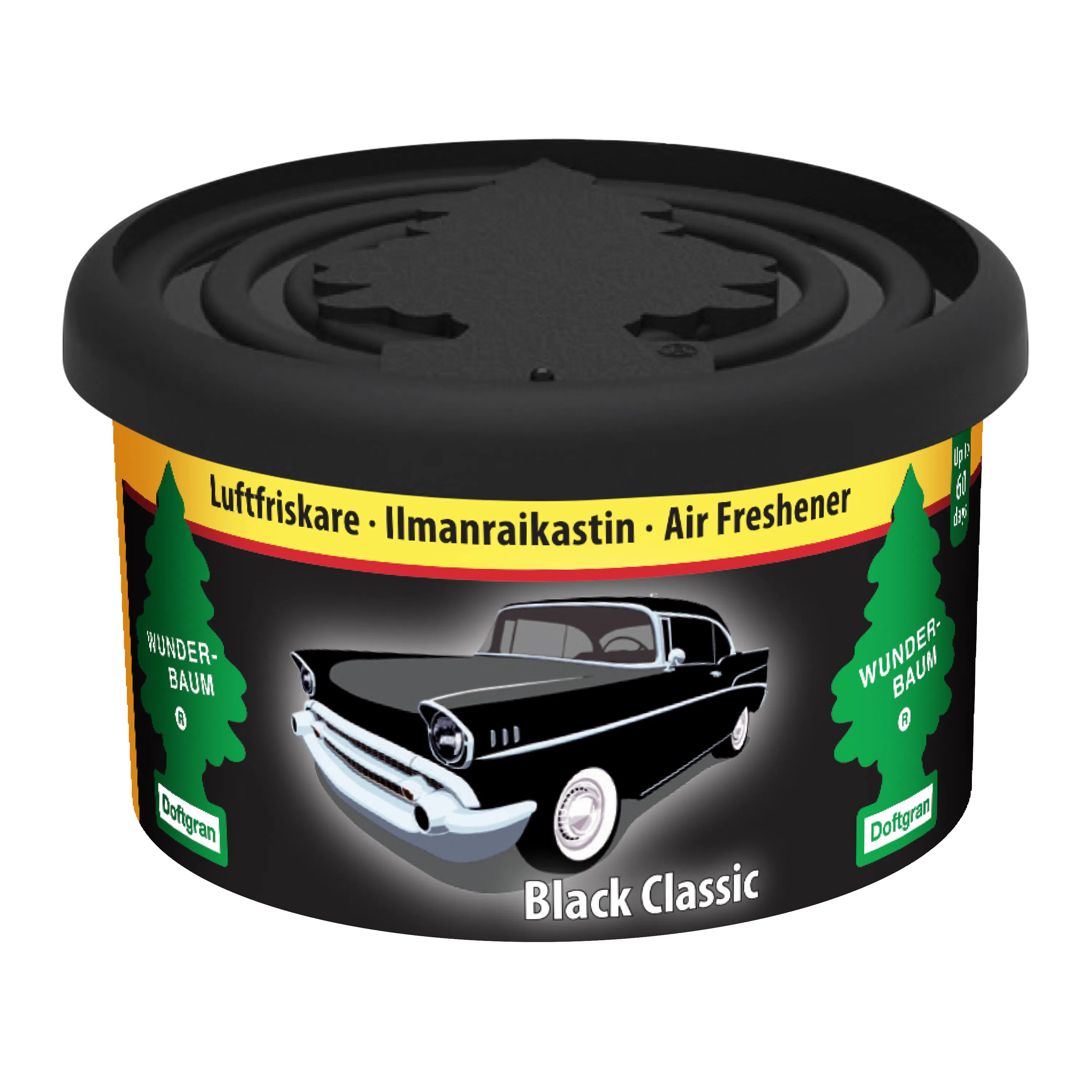 Luftfräschare Wunder-Baum Fiber Can Black Classic