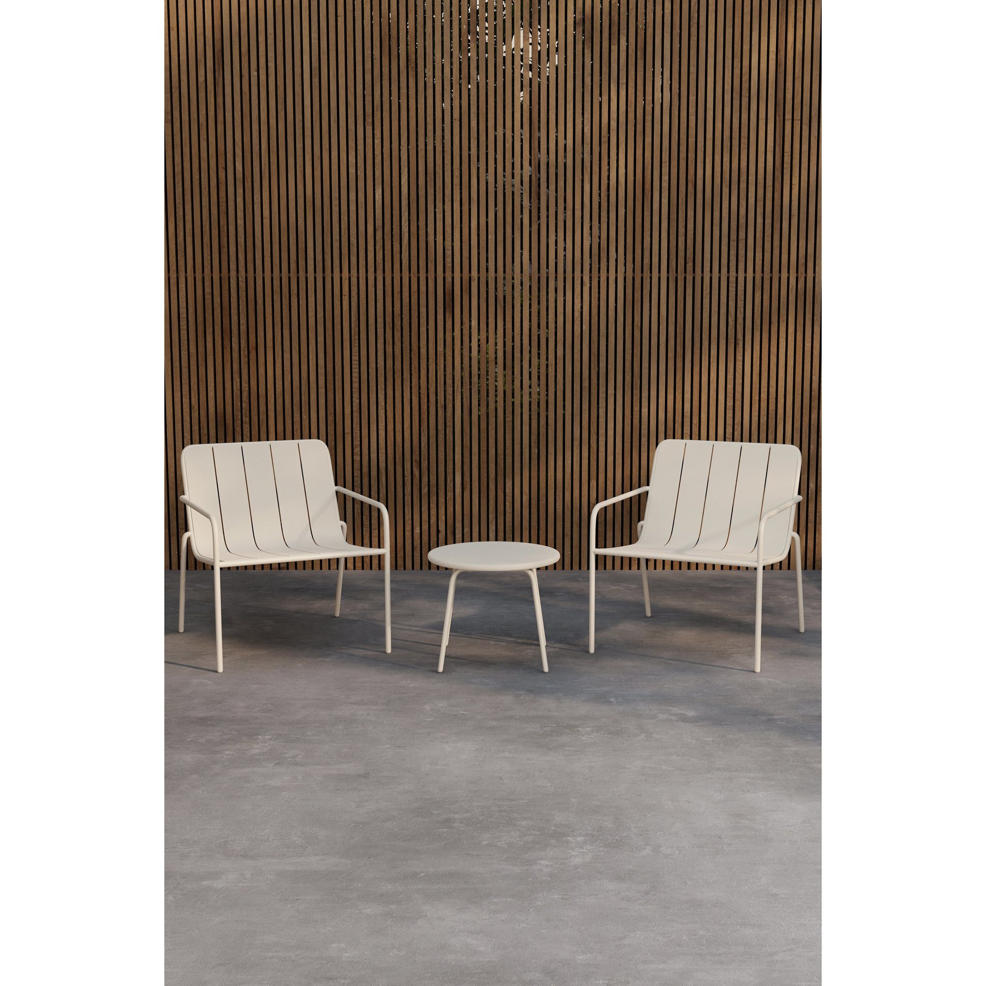 Loungeset Venture Home Minos 2st Fåtöljer med 1st Sidobord