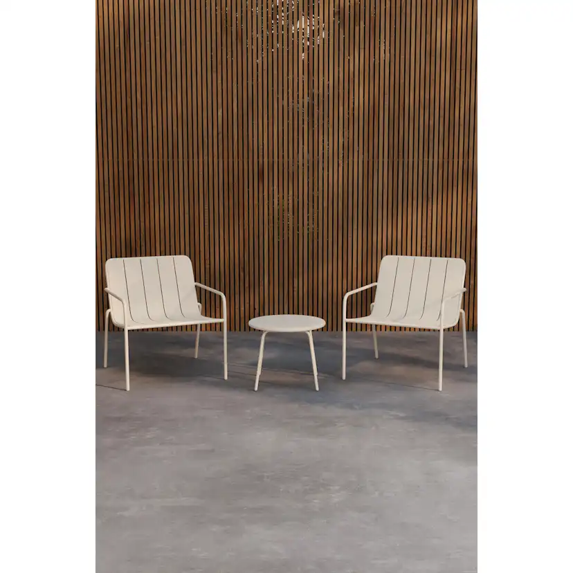 Loungeset Venture Home Minos 2st Fåtöljer med 1st Sidobord