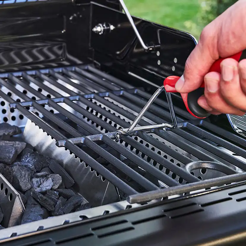 Hybridgrill Char-Broil Gas2Coal 2.0 330 Gasol- och Kolgrill med Sidobrännare & Gjutjärnsgaller