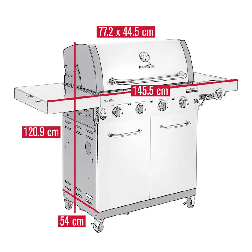 Gasolgrill Char-Broil Professional Pro S4