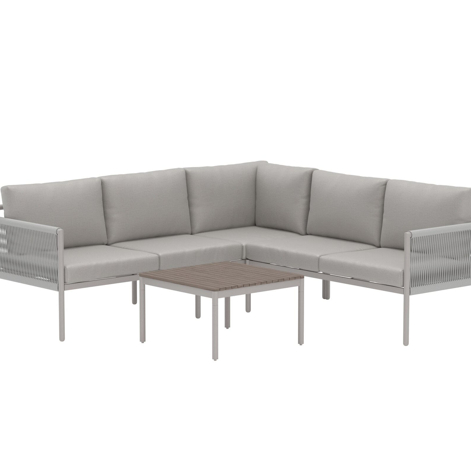 Hörnsoffgrupp Venture Home Kos Hörnsoffa med Soffbord och Dynor