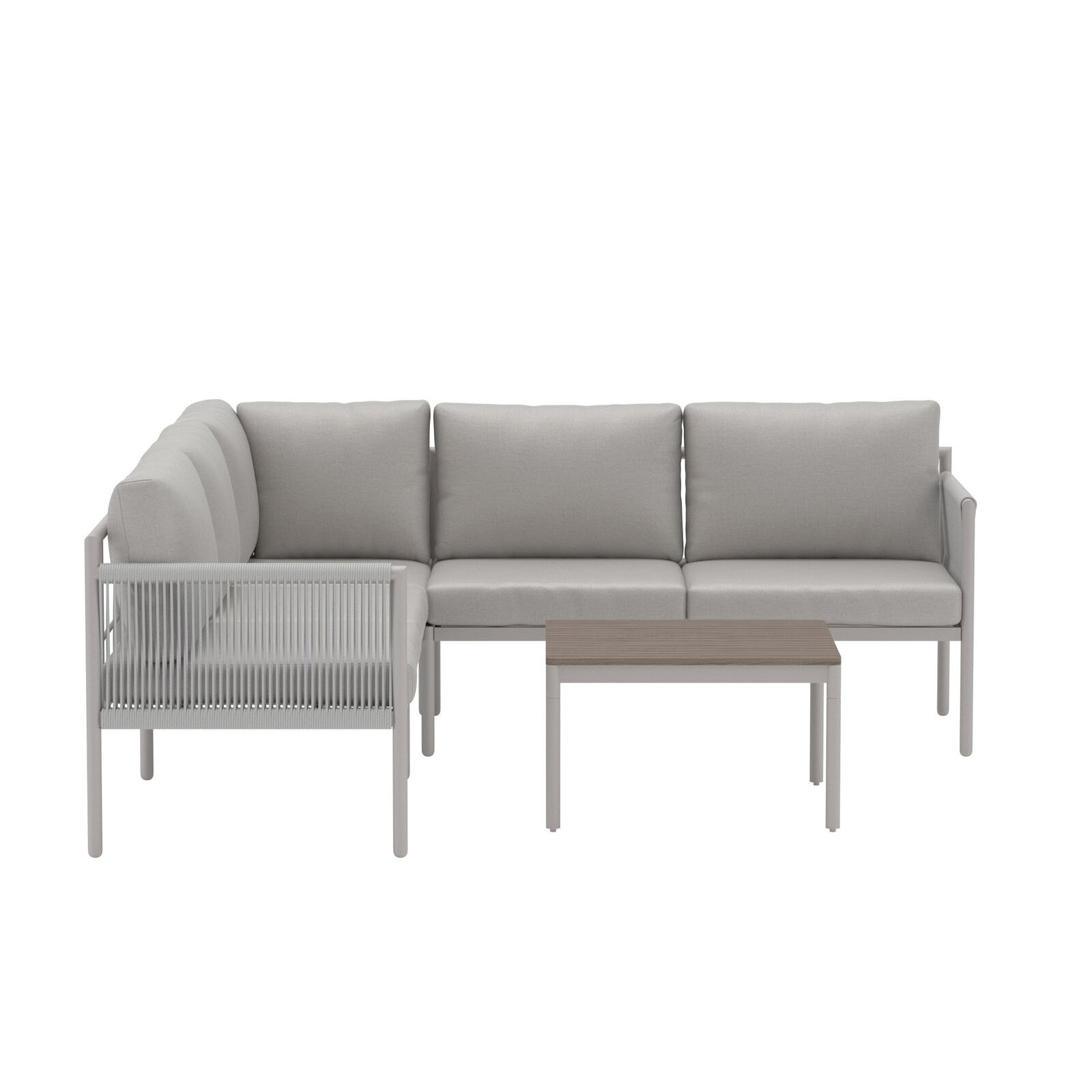 Hörnsoffgrupp Venture Home Kos Hörnsoffa med Soffbord och Dynor