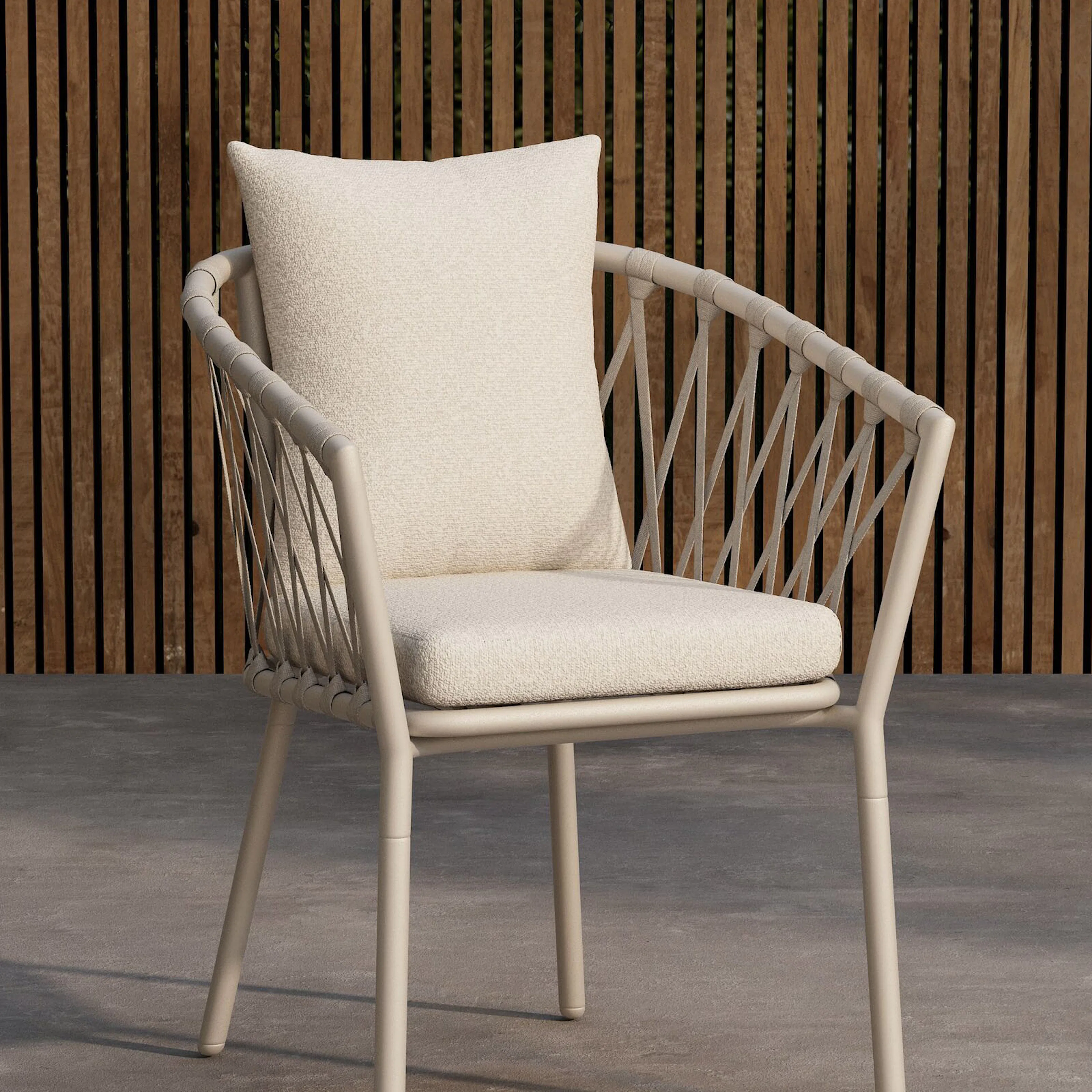 Matstol Venture Home Linos Loungestol Utomhus med Dyna