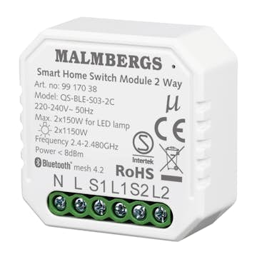 Smart Modul Malmbergs SmartHome Bluetooth On/off 2-kanal