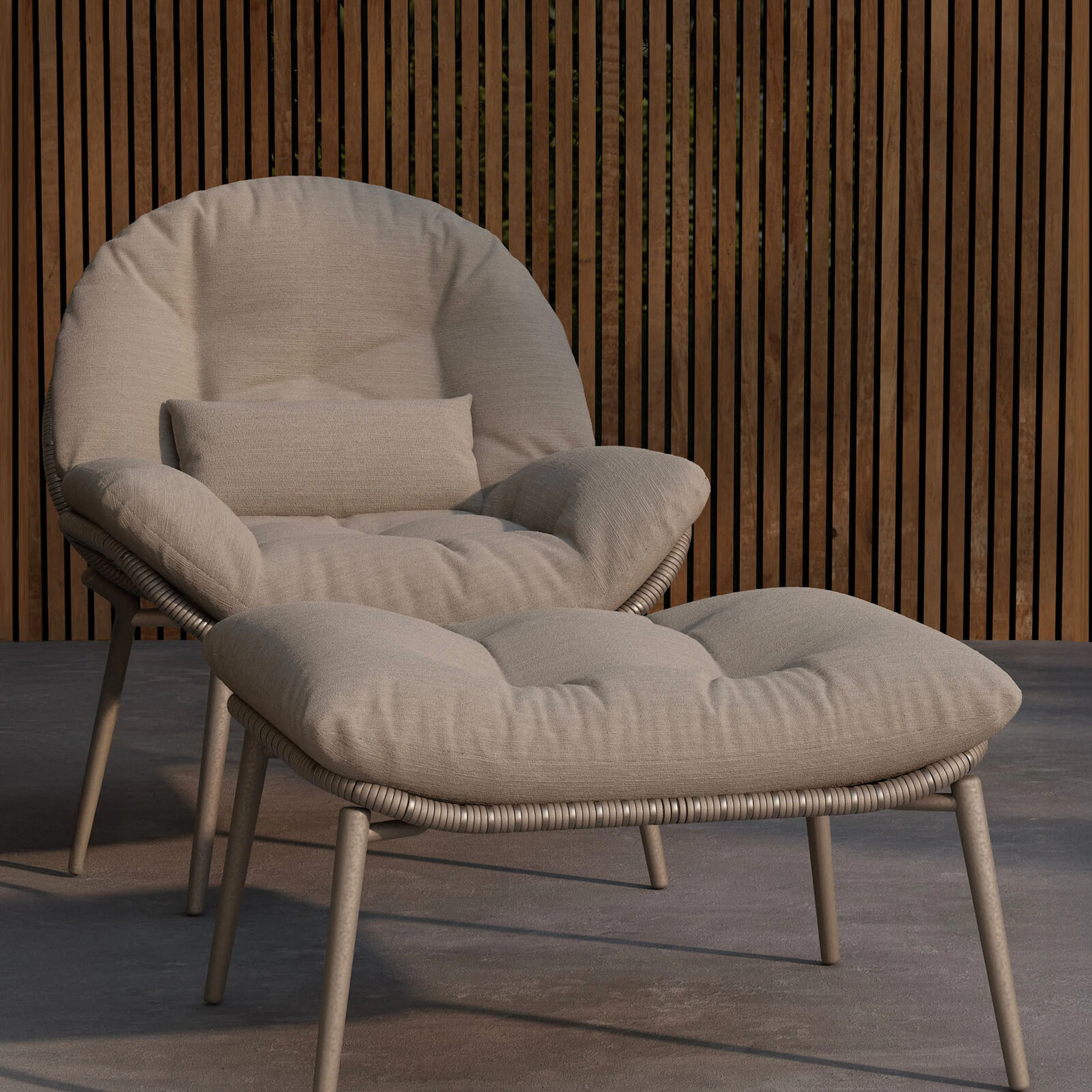 Fåtölj Venture Home Cala Loungefåtölj ink Dyna