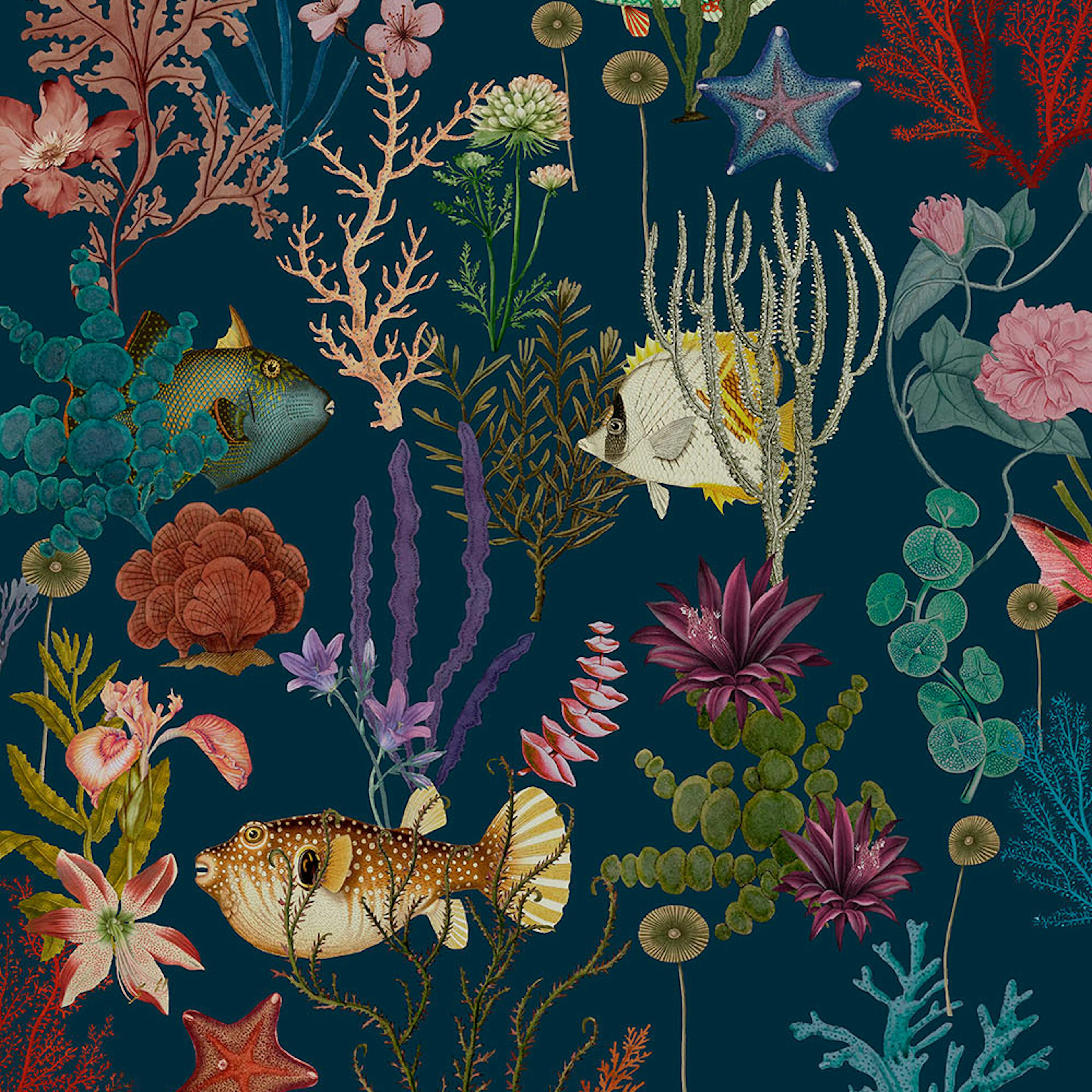 Tapet Holden Utopia II Cora Navy 99431