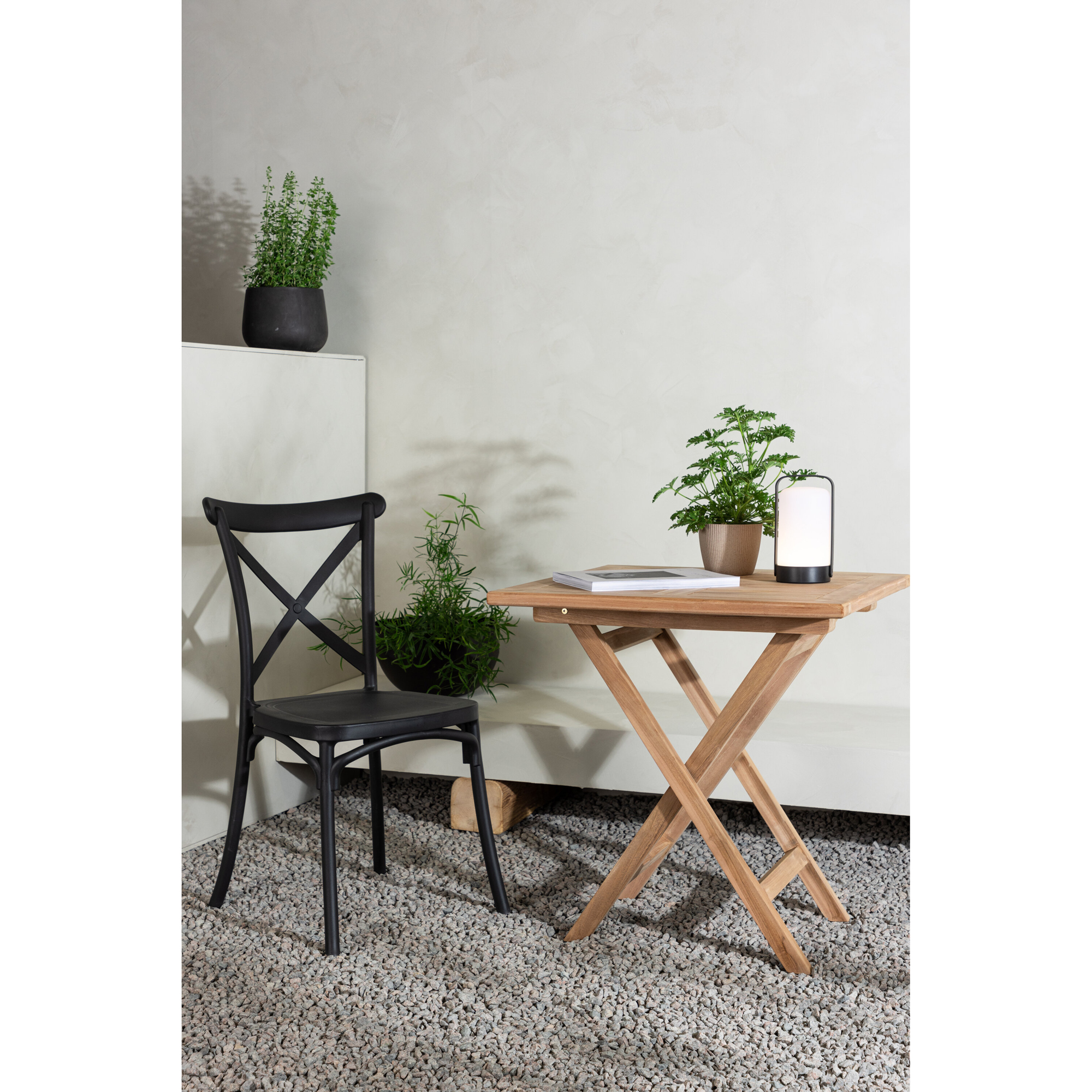 Cafébord Venture Home Kenya Teak Fällbart 70x70