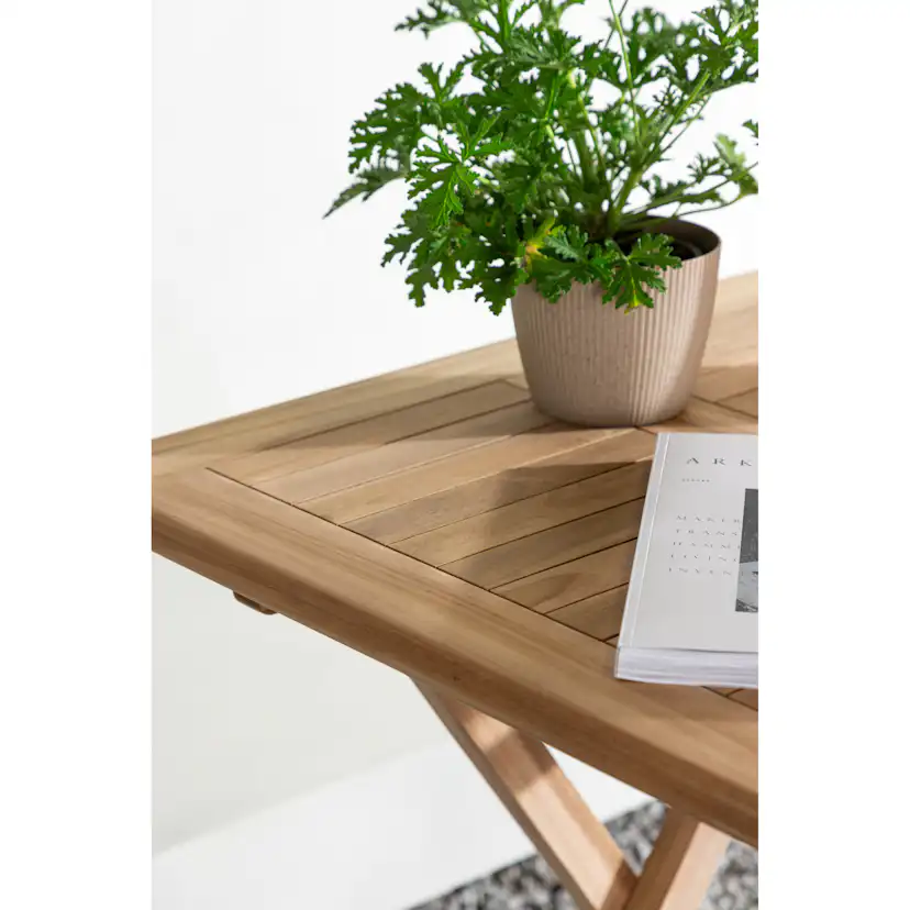 Cafébord Venture Home Kenya Teak Fällbart 70x70