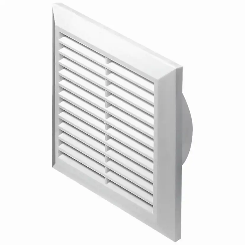 Ventilgaller Malmbergs Fyrkant 100 mm Vit